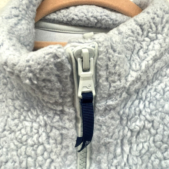 Vineyard Vines Jacket Girls Large Blue Plush Teddy Fleece Full Zip Sherpa Cozy - Picture 6 of 12